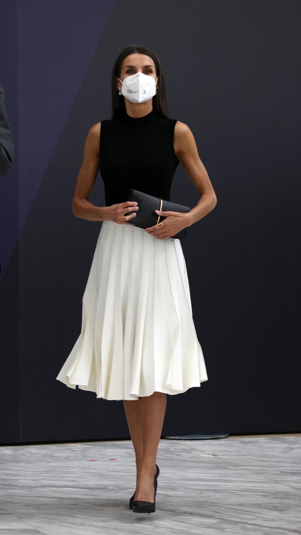 El 'outfit' de la Reina para su audiencia de este martes.