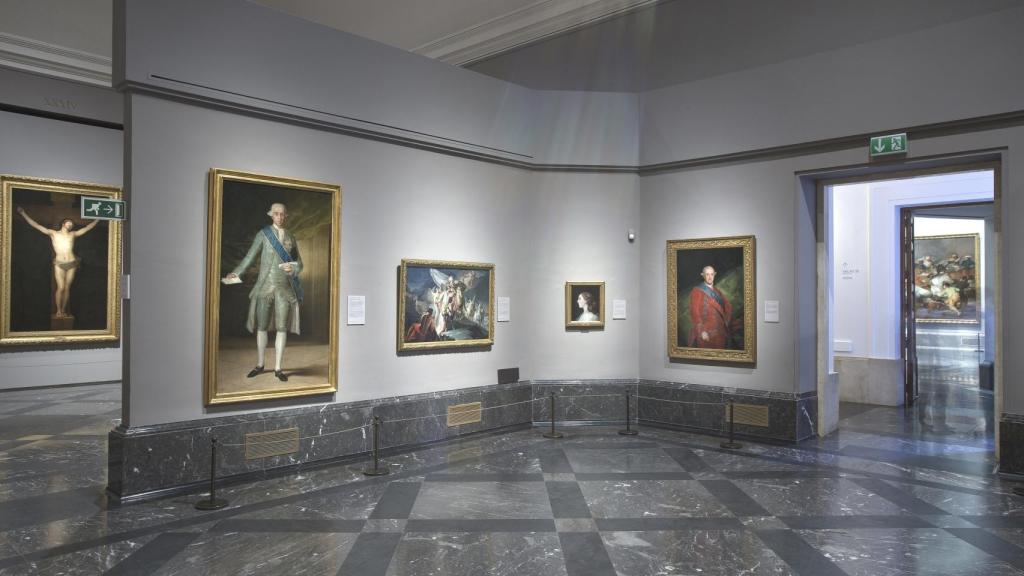 La obra 'Aníbal vencedor, que por primera vez mira a Italia desde los Alpes'  expuesta en la sala 35 del edificio Villanueva.