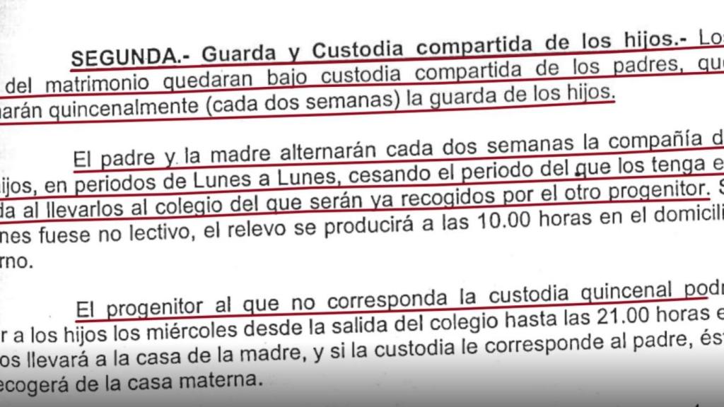 La segunda estipulación que firmó Antonio David.