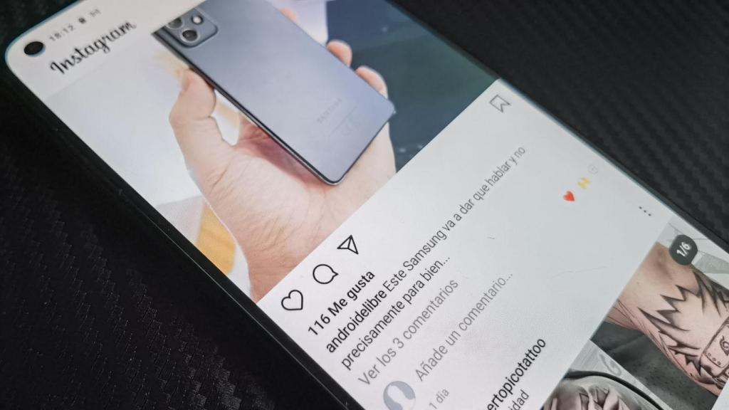 App de Instagram mostrando los 'likes' o 'me gusta'