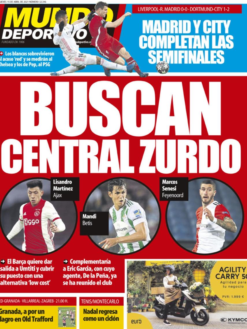 Portada Mundo Deportivo
