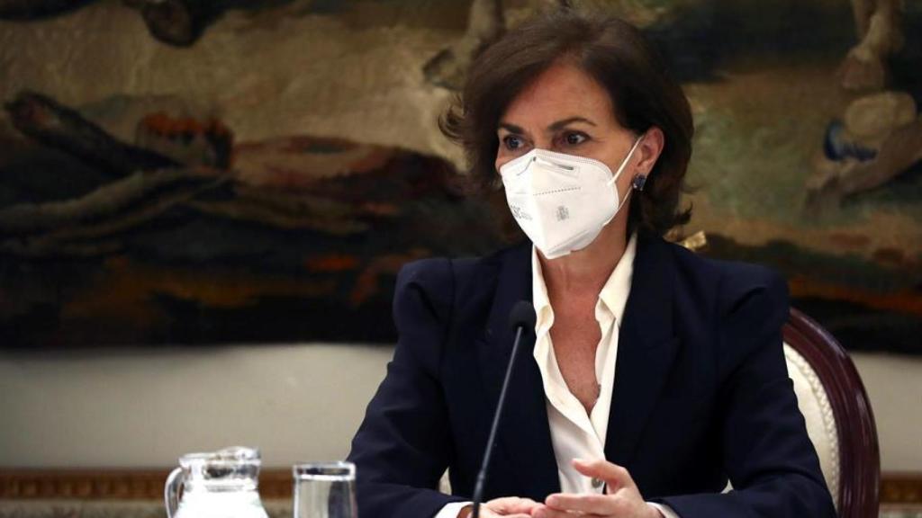 La vicepresidenta primera del Gobierno, Carmen Calvo, en una imagen de archivo.