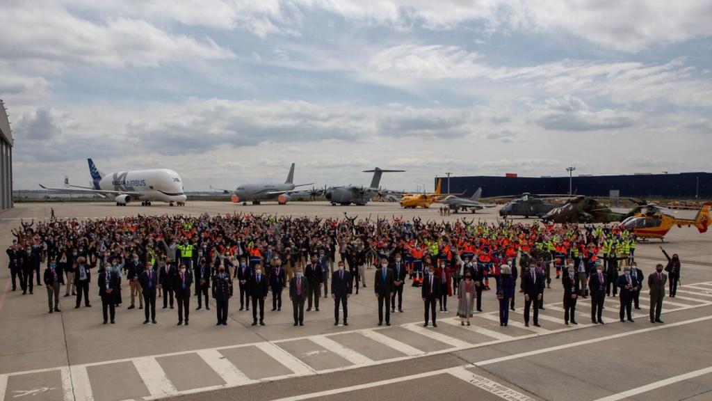 Imagen de la inauguración del Campus Futura de Airbus en Getafe.