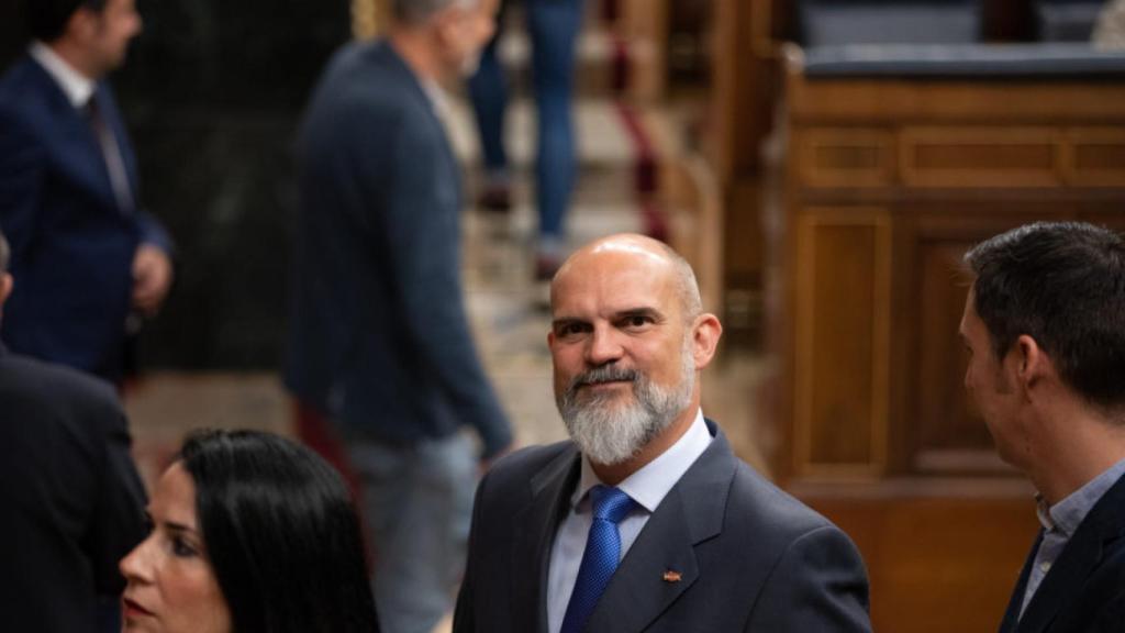 El diputado Víctor Sánchez del Real, en el Congreso.
