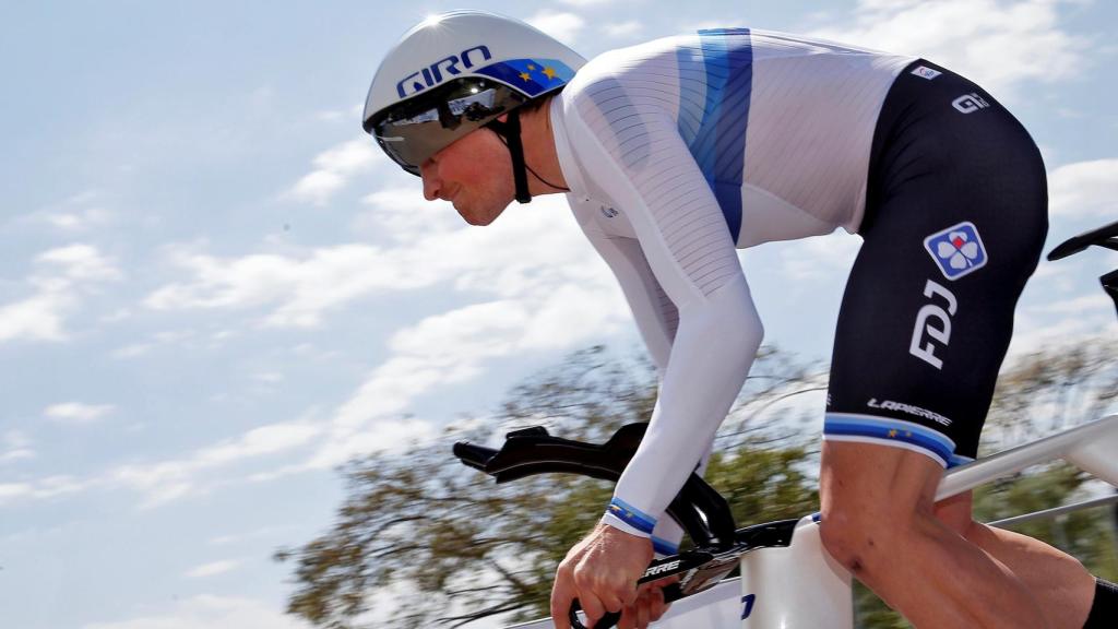 Stefan Kung en la contrarreloj de la Volta a la Comunidad Valenciana 2021