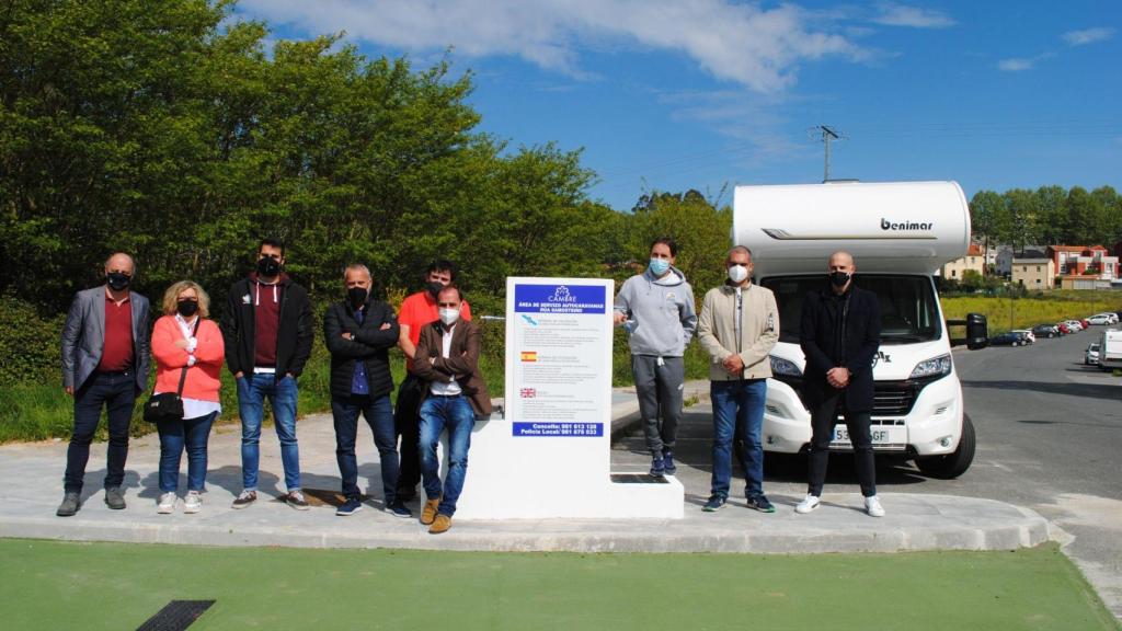 Nueva área de autocaravanas de Cambre.