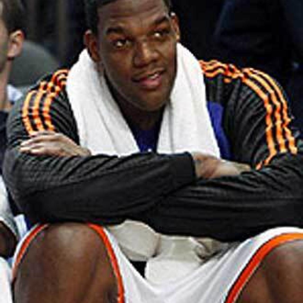 Eddy Curry, durante un partido de la NBA