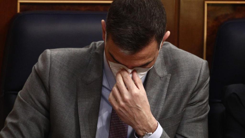 Pedro Sánchez, presidente del Gobierno, en el Congreso.