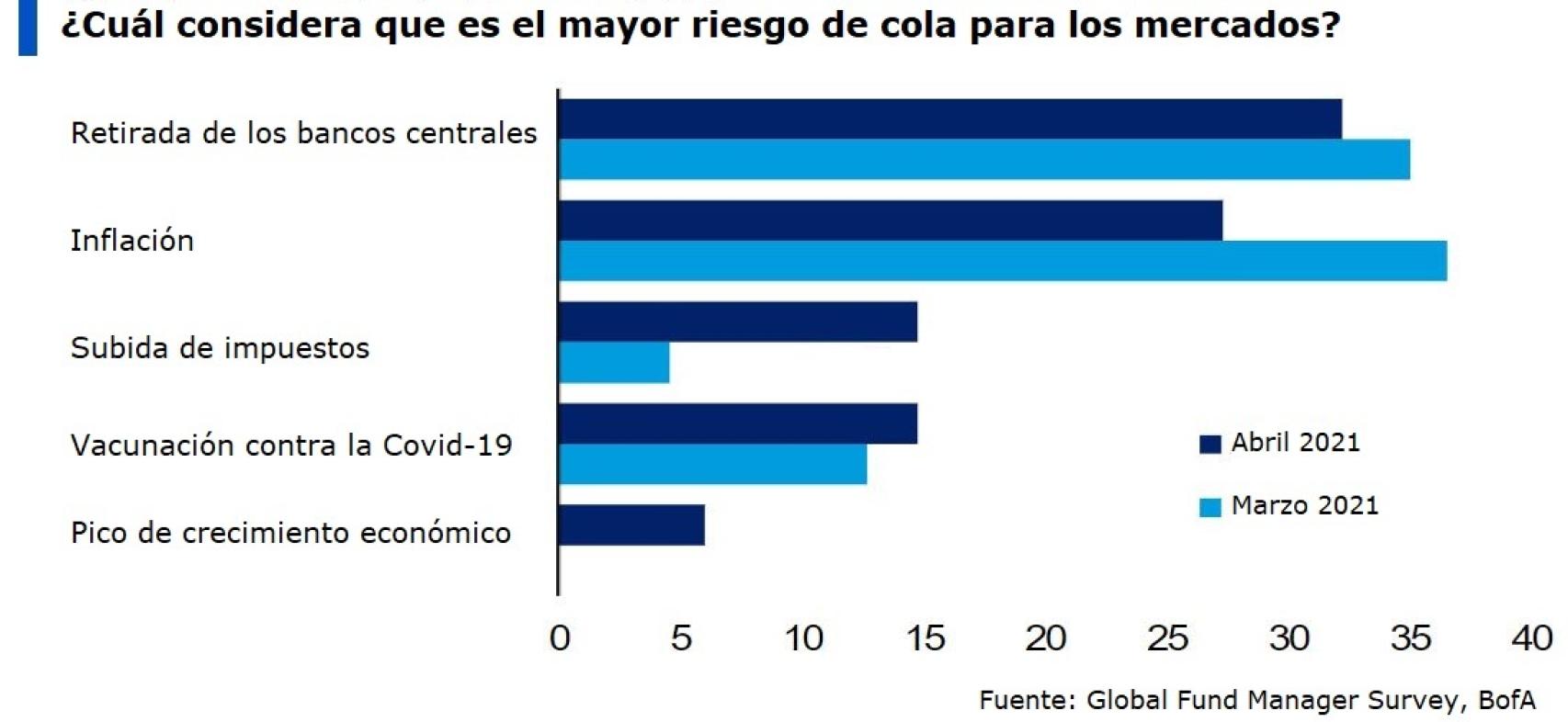 Valoración de los principales riesgos para el mercado.