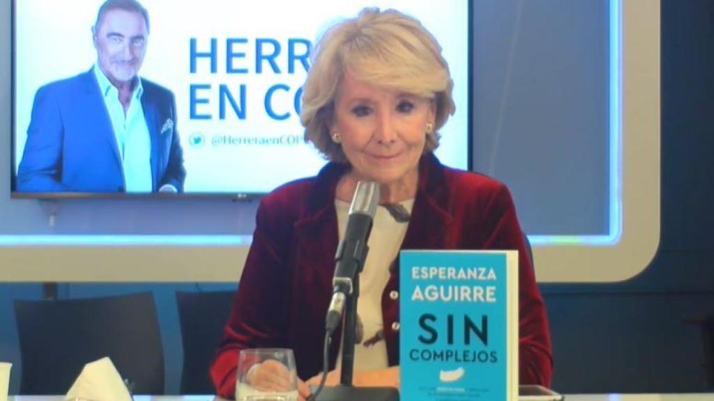 Esperanza Aguirre, en entrevista a la Cope.