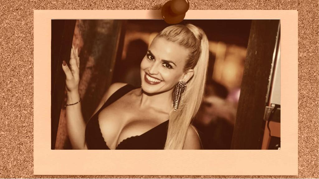 Chari Lojo, en un fotomontaje de JALEOS.