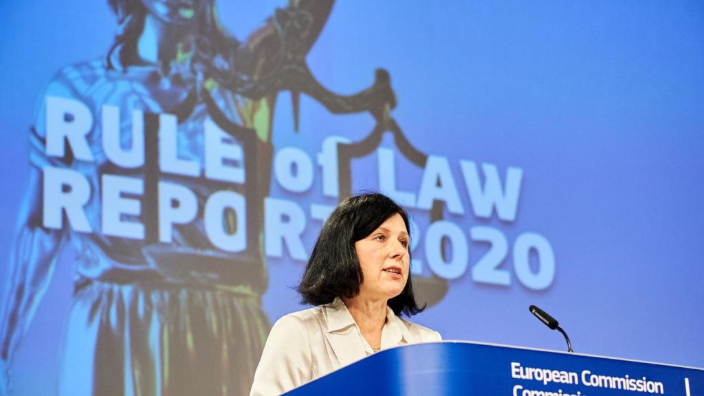 La vicepresidenta de la Comisión, Vera Jourova