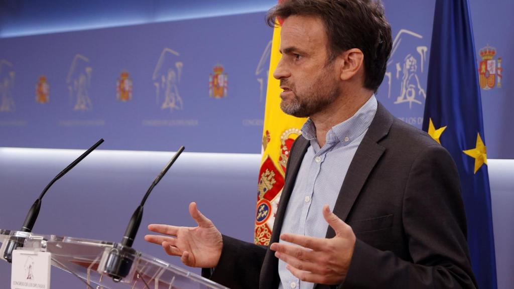 El presidente del grupo parlamentario de Unidas Podemos en el Congreso, Jaume Asens. Efe