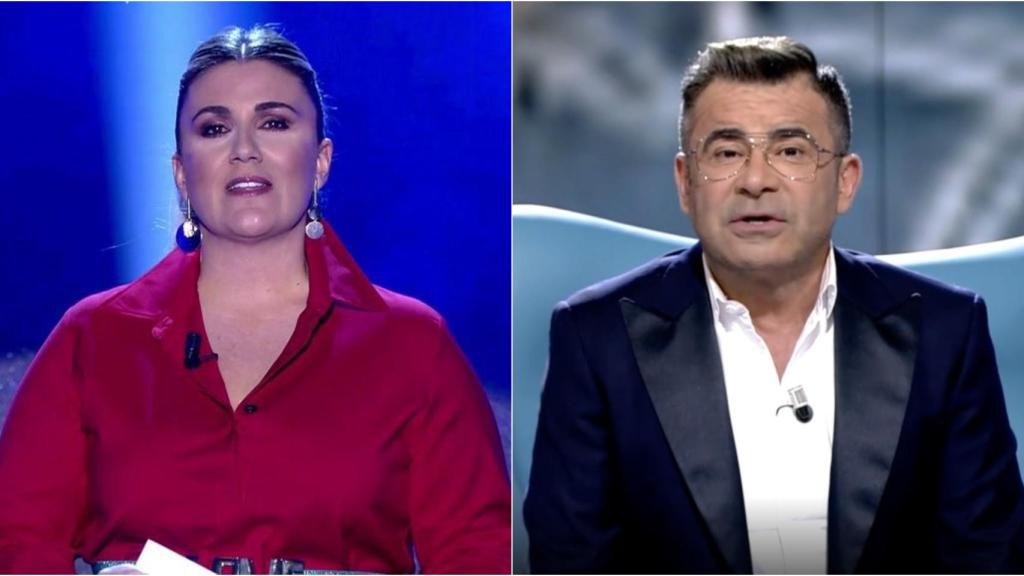 Carlota Corredera y Jorge Javier Vázquez en montaje de BLUPER.