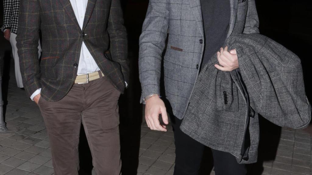 José Bono y Aitor Gómez, en las calles de Madrid.