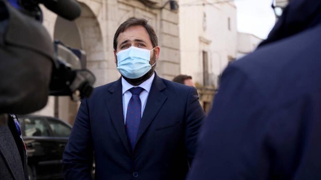 Paco Núñez, presidente del PP de Castilla-La Mancha, este miércoles en Yepes (Toledo)