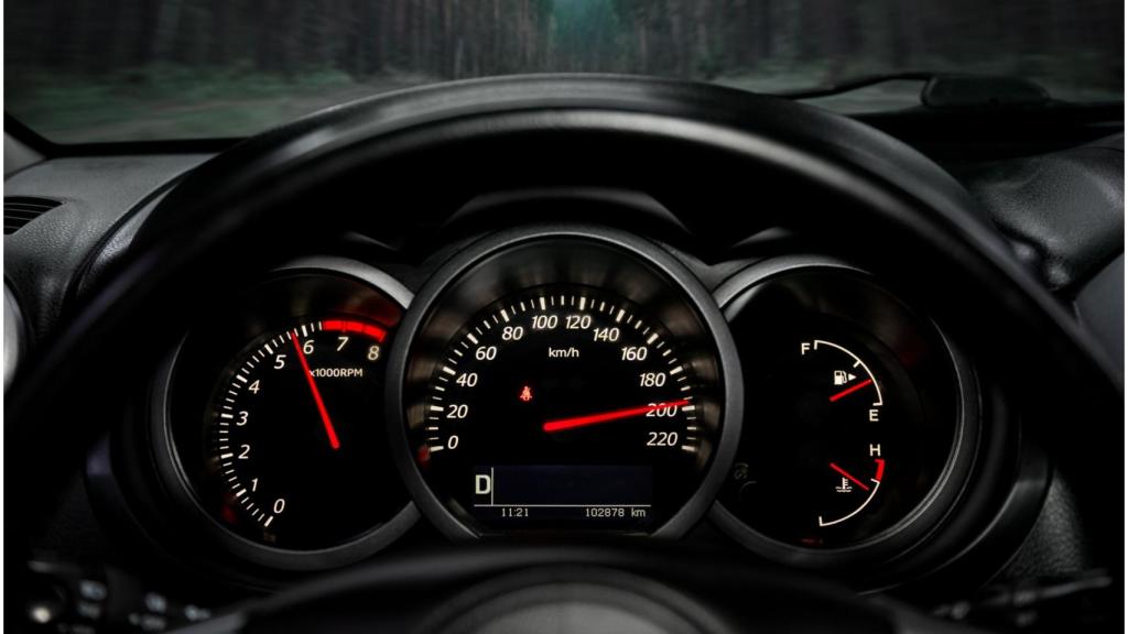 Exceso de velocidad, velocímetro.