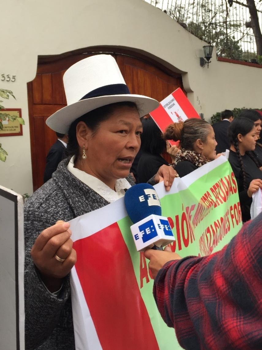 Plantón en Lima, ante reunión de la CIDH en 2017