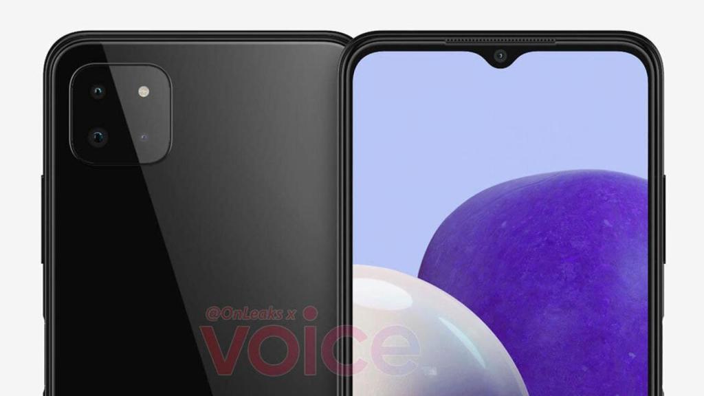 Frontal del Galaxy A22 5G