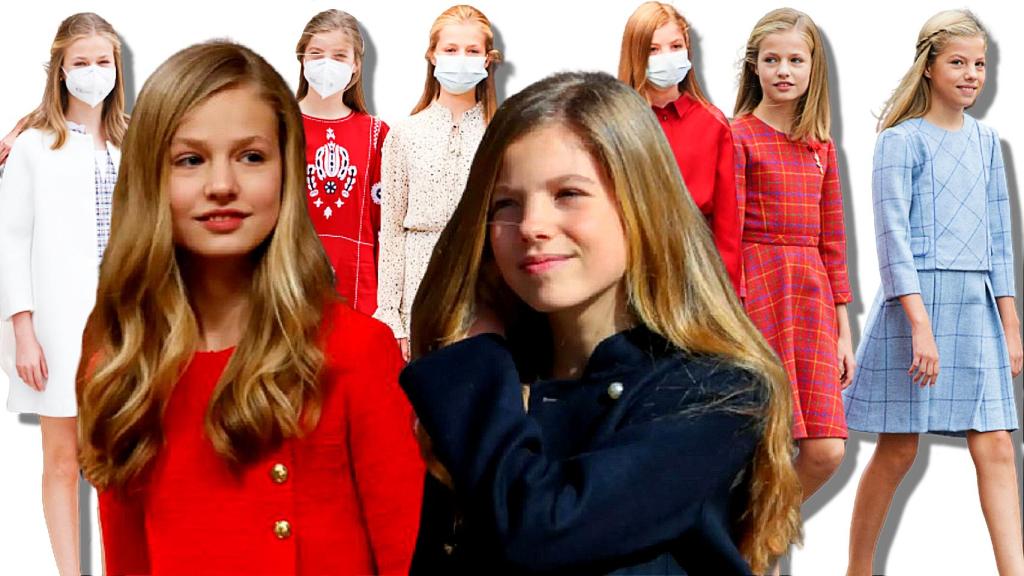 El rojo y el azul predominan en los estilismos de Leonor y Sofía, ¿por qué? Lo descubrimos.