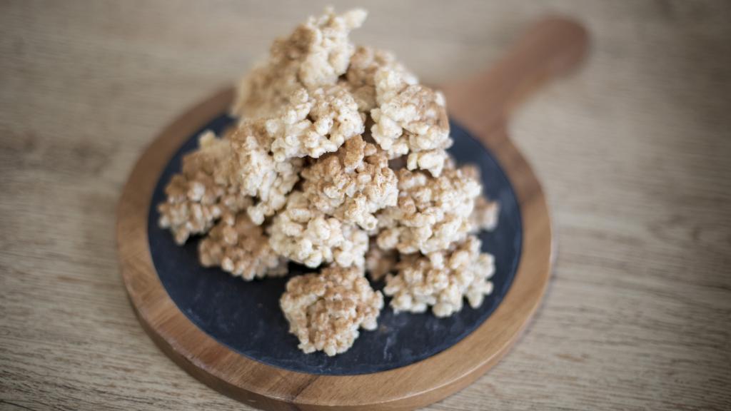 Las galletas de arroz con leche integral inventadas por la chef Bárbara.