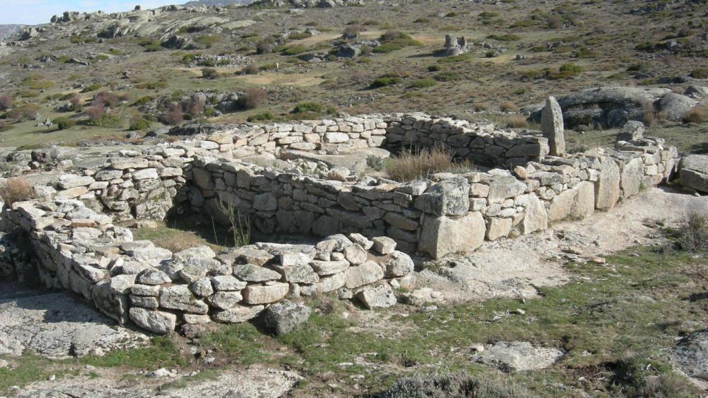 Una de las viviendas del yacimiento.