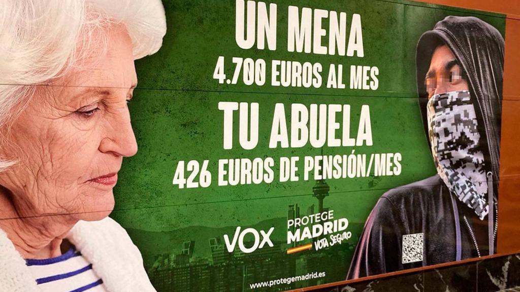 Cartel electoral de VOX que denunció la Fiscalía por un posible delito de odio.