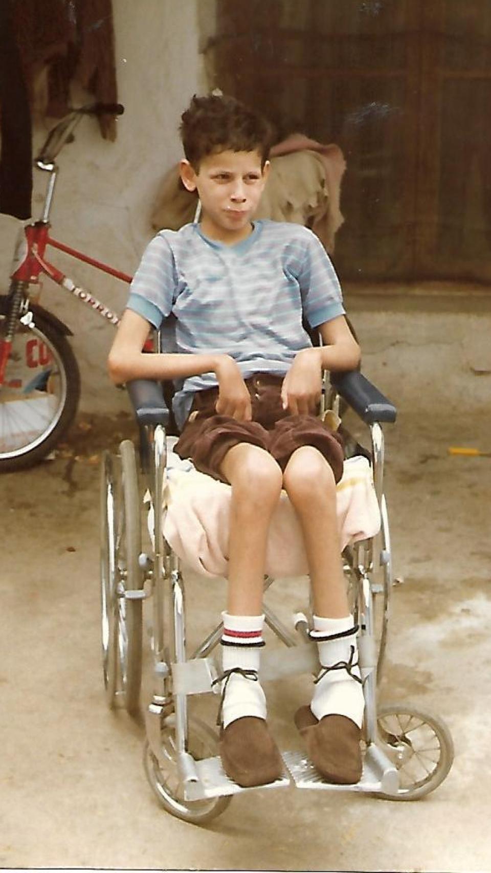 Una de las primeras fotos tomadas a Miguel Ángel después de volver a casa.