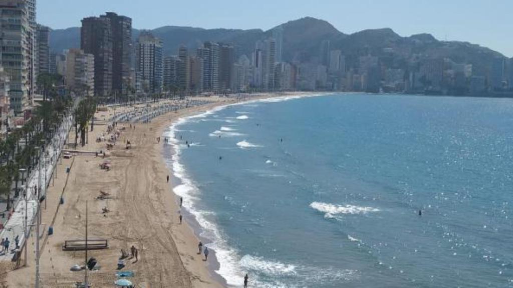 Una de las playas de Benidorm.