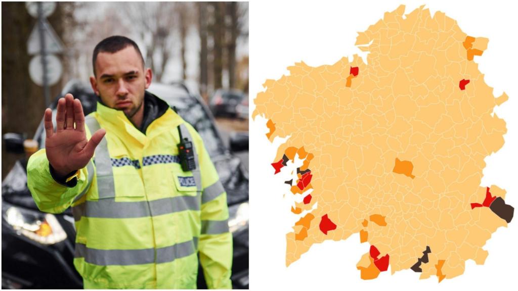 Este es el mapa de Galicia de movilidad, hostelería y restricciones que está en vigor