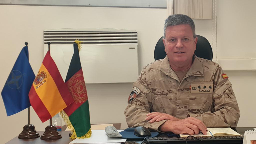 El Coronel Álvarez Planelles, comandante de los últimos 24 militares españoles en Afganistán.