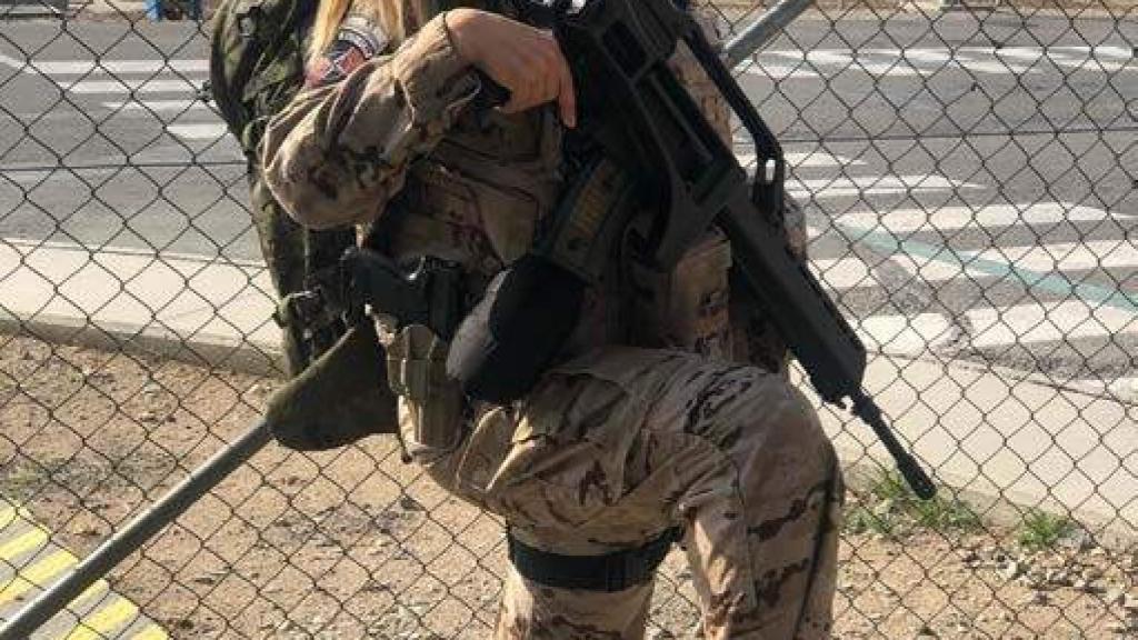 Sheila Sánchez, miembro de la fuerza de apoyo española destacada en Kabul.