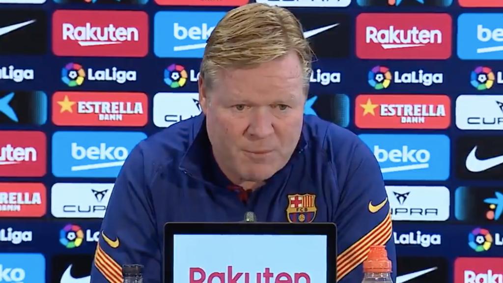 Koeman, en rueda de prensa