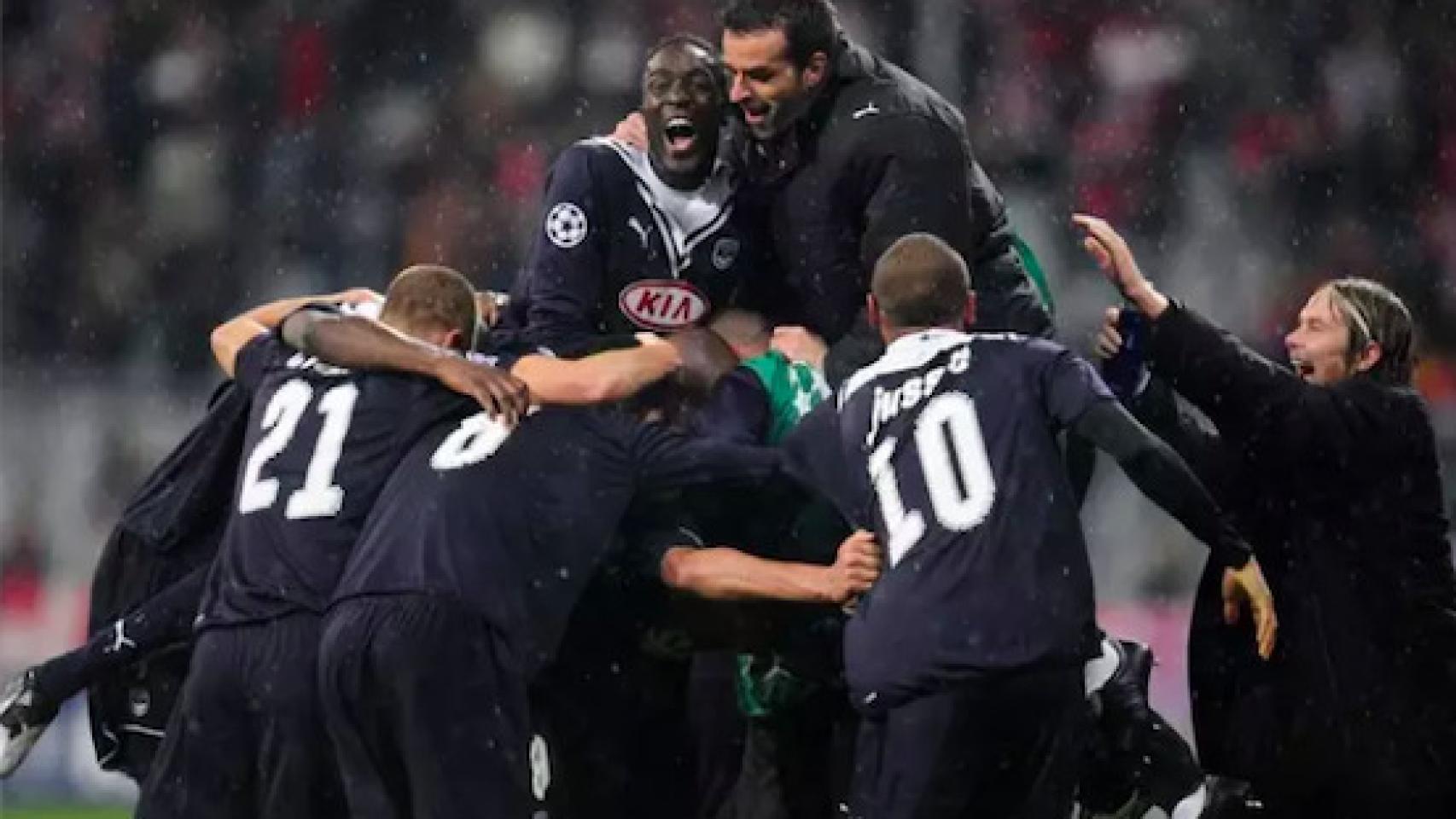 El Girondins de Burdeos celebra uno de sus últimos éxitos