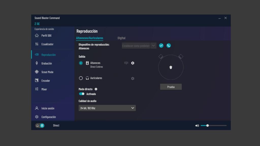 Sound Blaster Command nos permite controlar la tarjeta de sonido