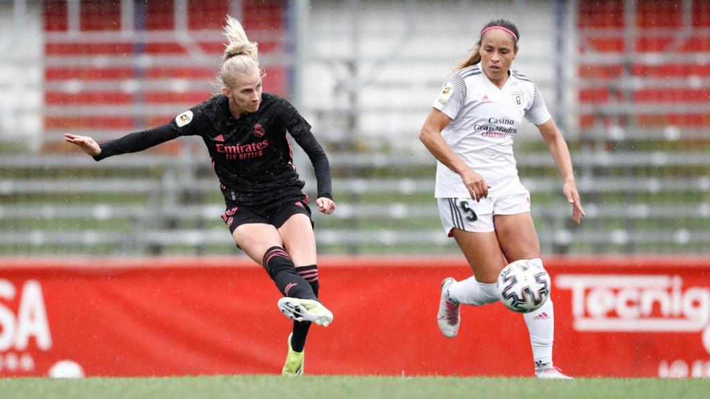 Sofia Jakobsson, en el partido frente al Madrid CFF