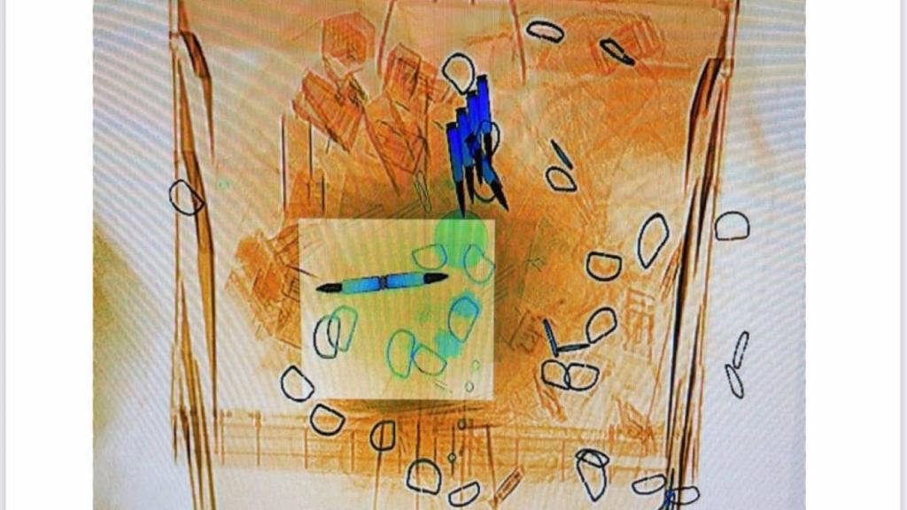 El vigilante no detectó los proyectiles a su paso por el escáner