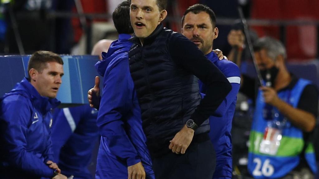 Thomas Tuchel, celebrando el pase a las semifinales de la Champions League