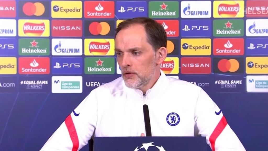 Thomas Tuchel, durante la rueda de prensa previa al encuentro frente al Real Madrid