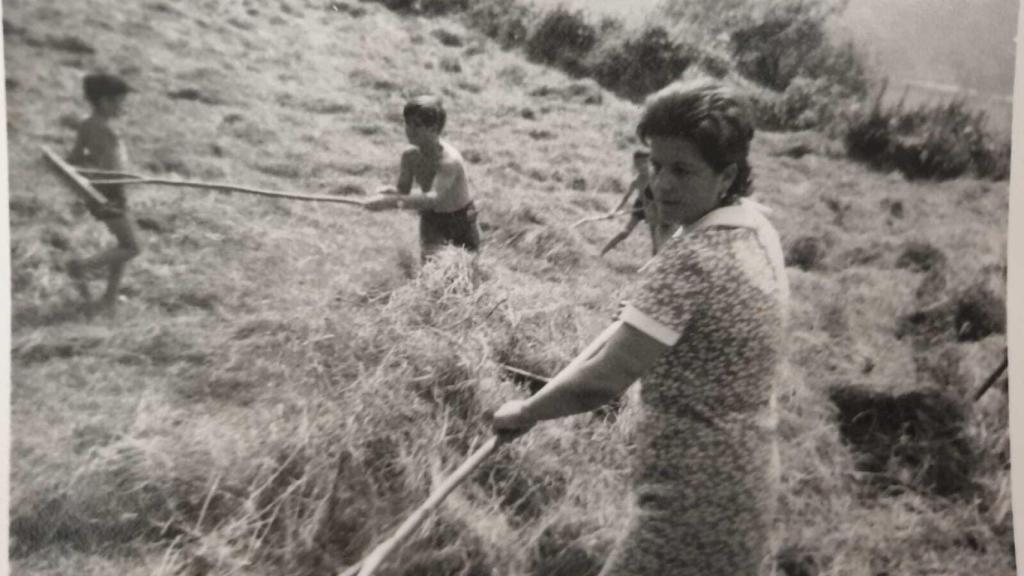 Vicky Fernández, trabajando.