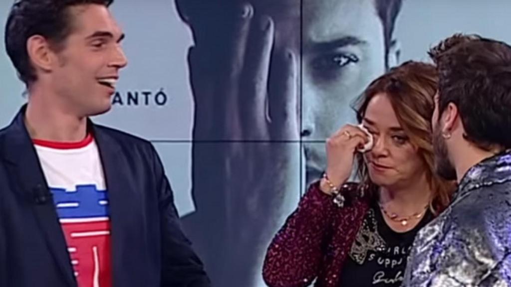 Lobató en el plató de 'Gente maravillosa' emocionando a Toñi Moreno y Blas Cantó en 2018.