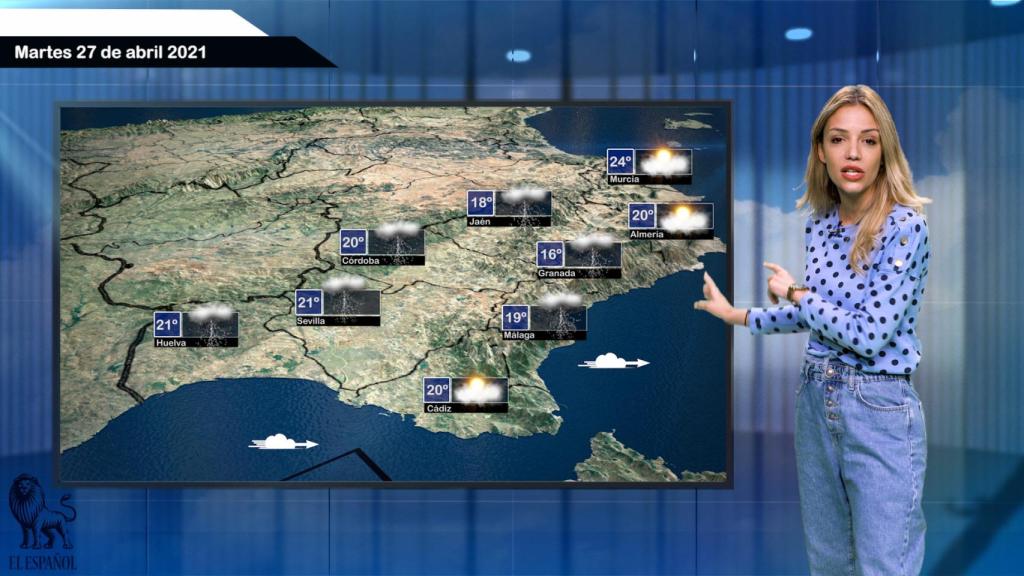 El tiempo para el 27 de abril.
