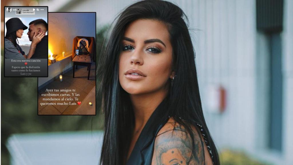 Varias imágenes de las redes sociales de Lola Ortiz en un montaje de JALEOS.