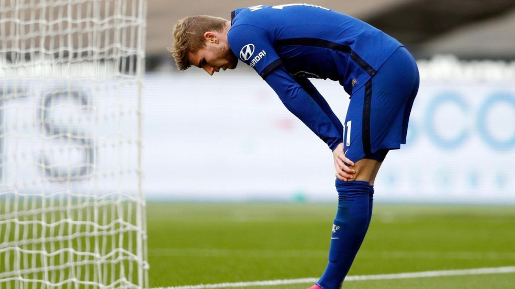 Timo Werner, durante un partido con el Chelsea