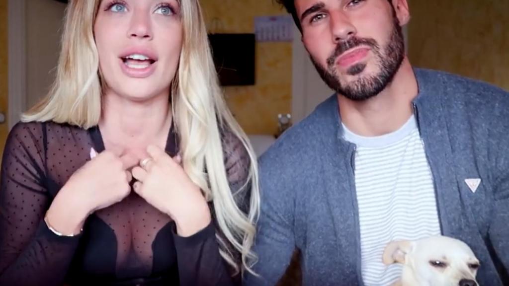 Mayka junto a Alejandro Bernardos en el vídeo en el que confirmaron su relación.