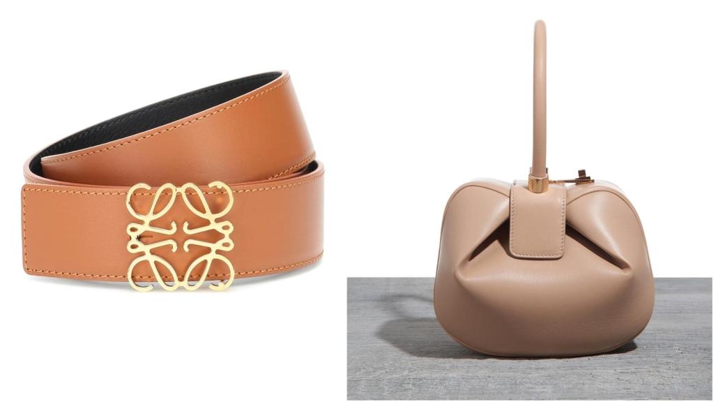 Cinturón de Loewe y bolso, modelo Nina, de Gabriela Hearst.