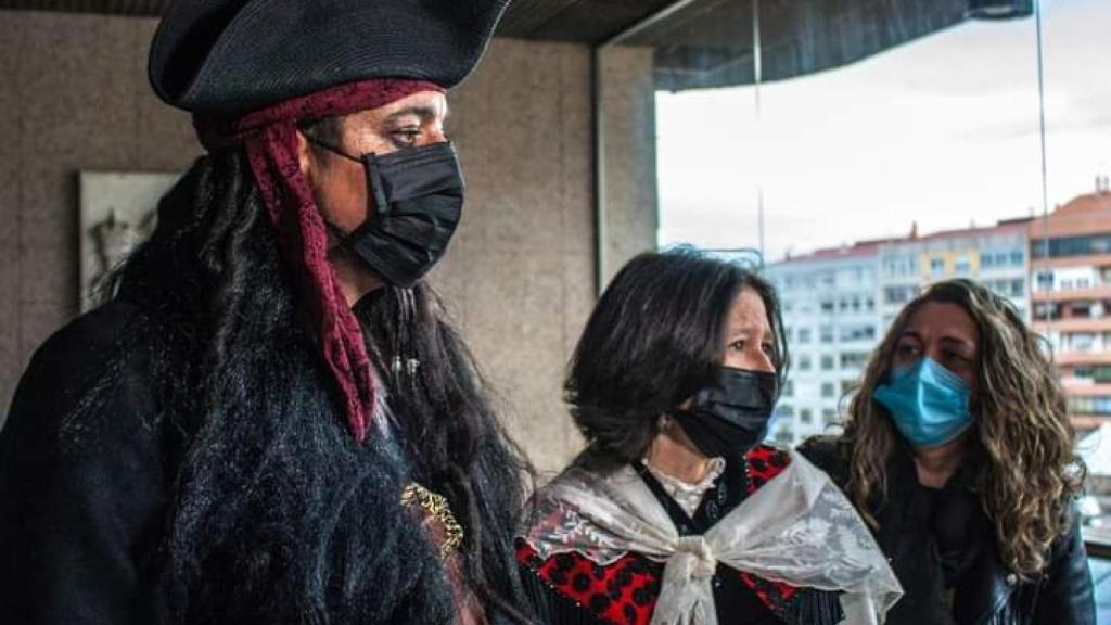 Los novios, en el día de su 'no' boda.