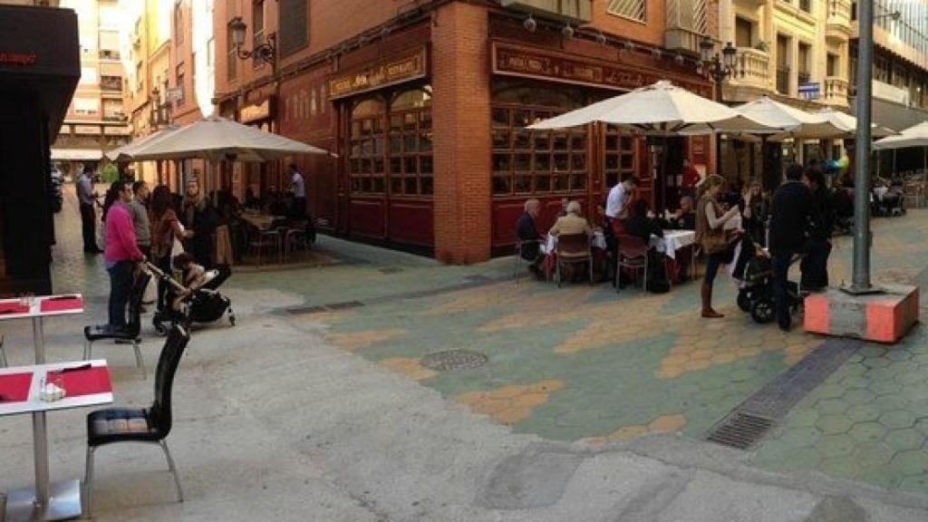 Restaurantes de la calle Castaños de Alicante.