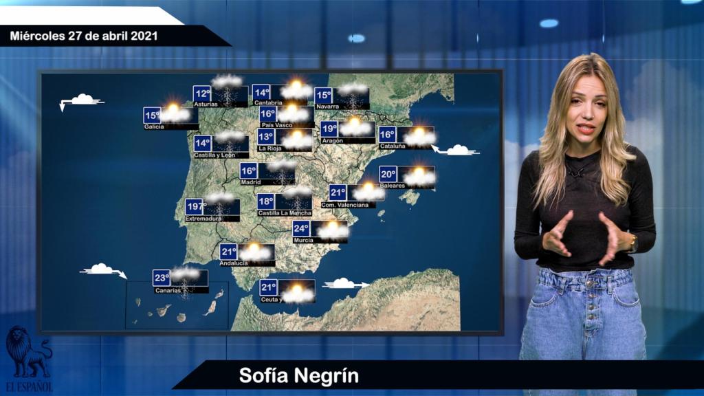 El tiempo para el 28 de abril.