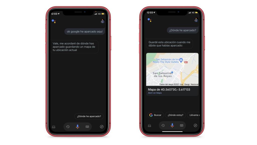 Con el asistente de Google también se puede saber dónde está el coche aparcado.